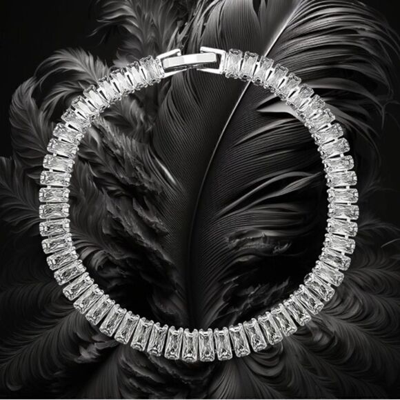 BRAND NEW TENNIS BRACELET PRINCESS CUT - Picture 3 of 5